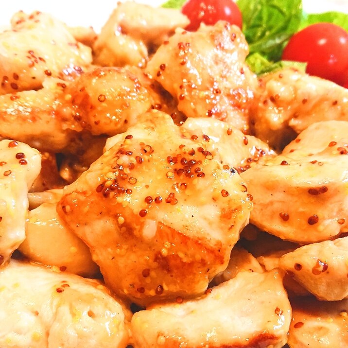 ムネ肉de ハニーマスタードチキン レシピ 作り方 By Mikaan 楽天レシピ